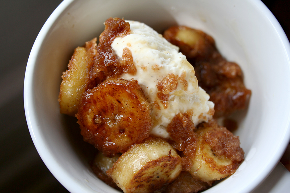 Finished Bananas Foster with Ic eCream