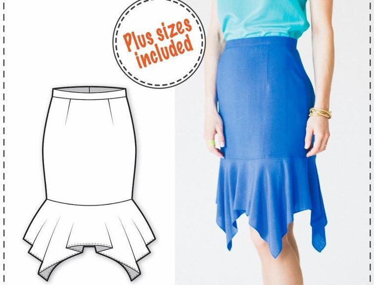 Flounce Skirt Sewing Pattern