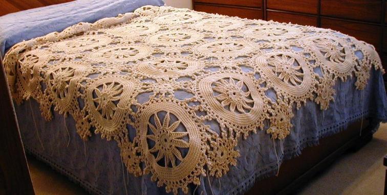 flower circles afghan crochet pattern