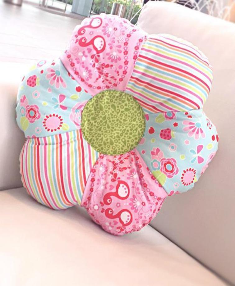 Flower Shaped Pillow Sewing Pattern