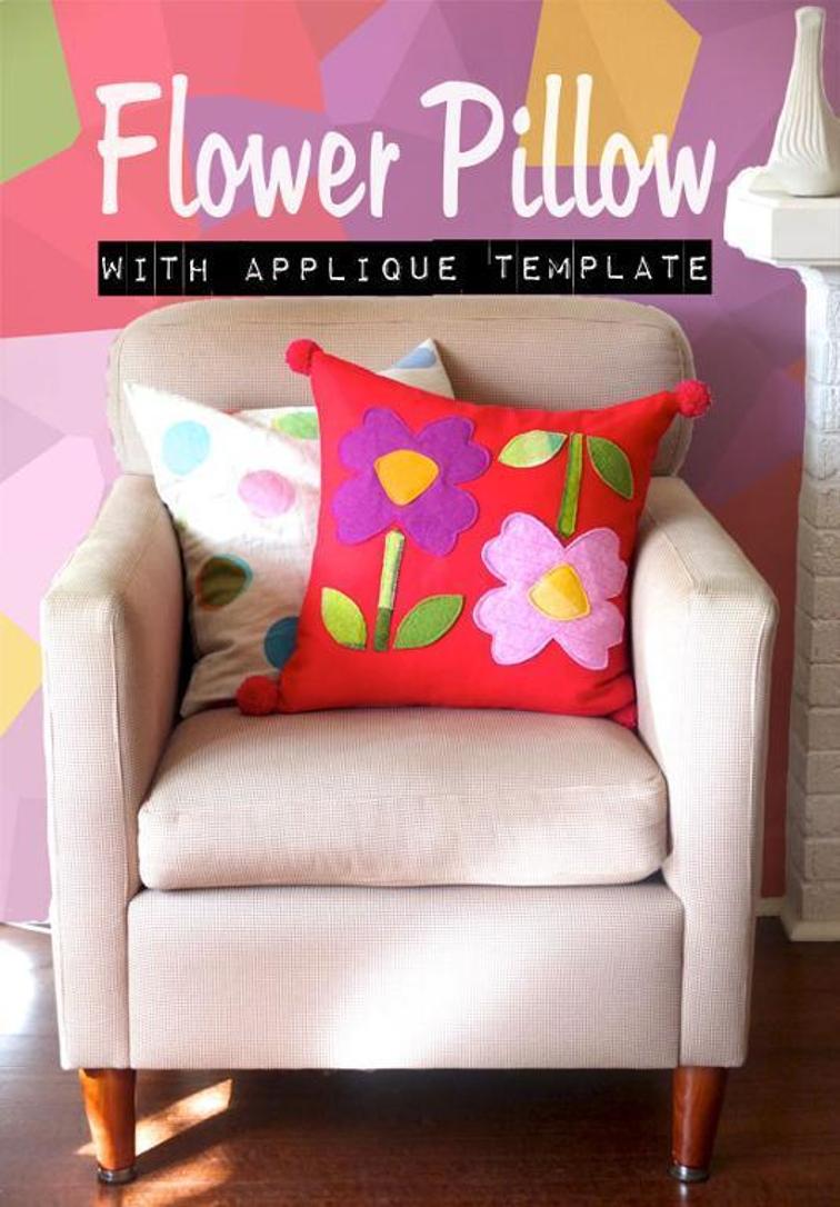 Giant Flower Pillow Applique