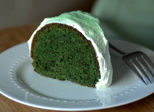 Make a Green Velvet Bundt Cake for St Patrick's Day