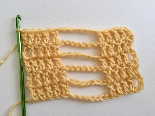 jacob ladder crochet stitch 2