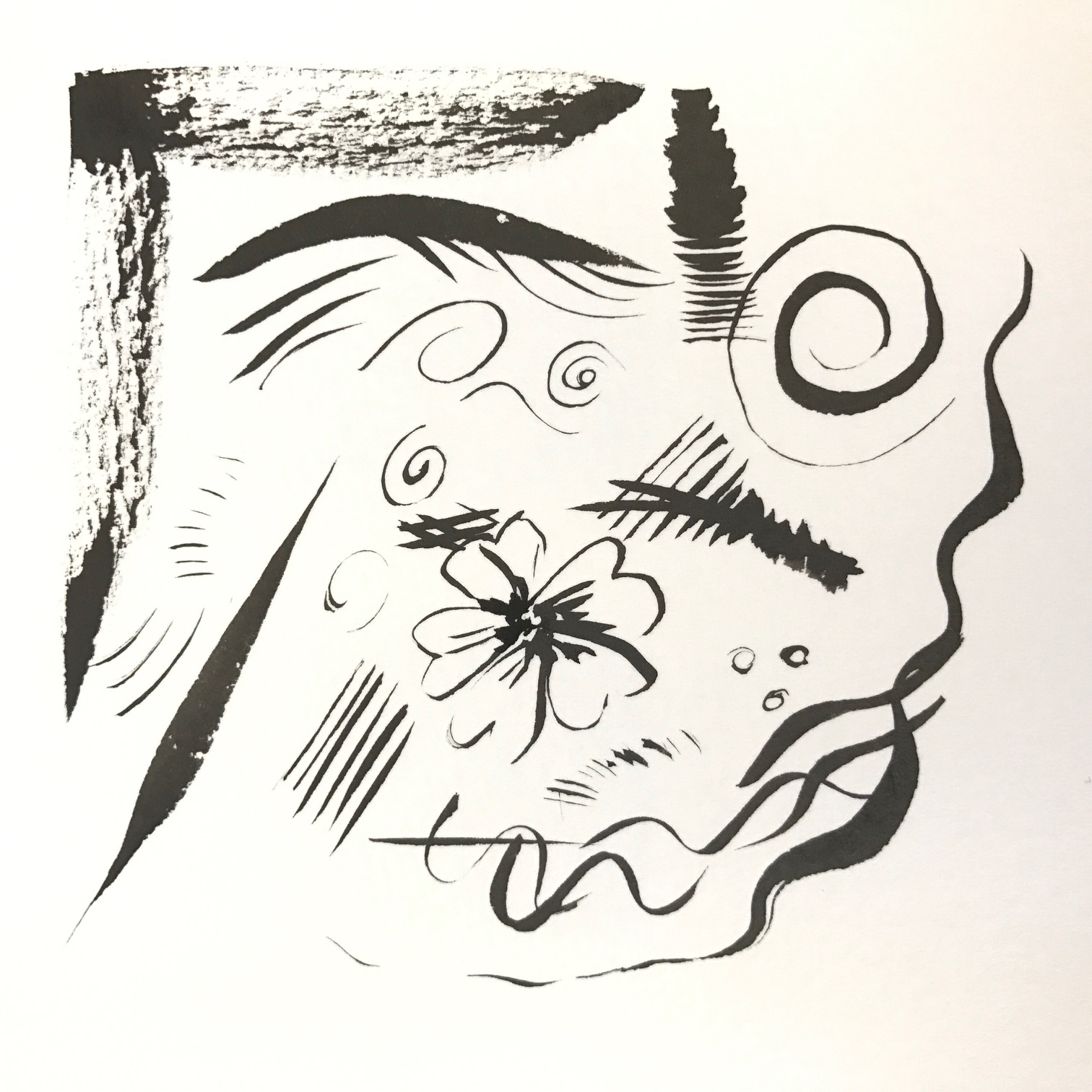 Mark Making With a Brush Pen