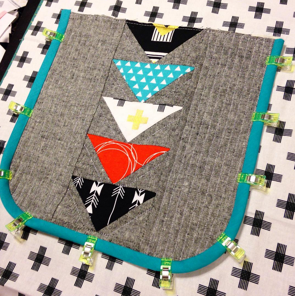 Quilt Bindings Held WIth Clips