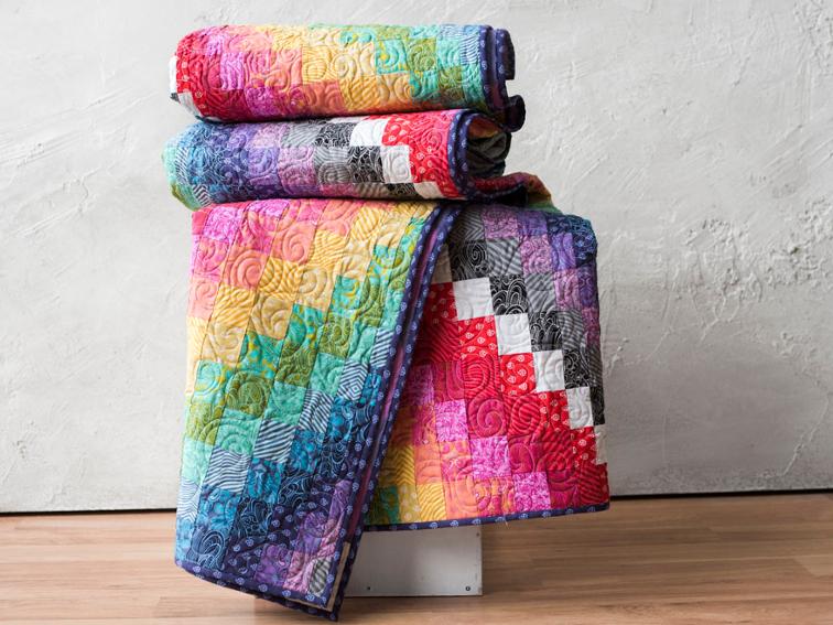 Rainbow Bargello Quilt
