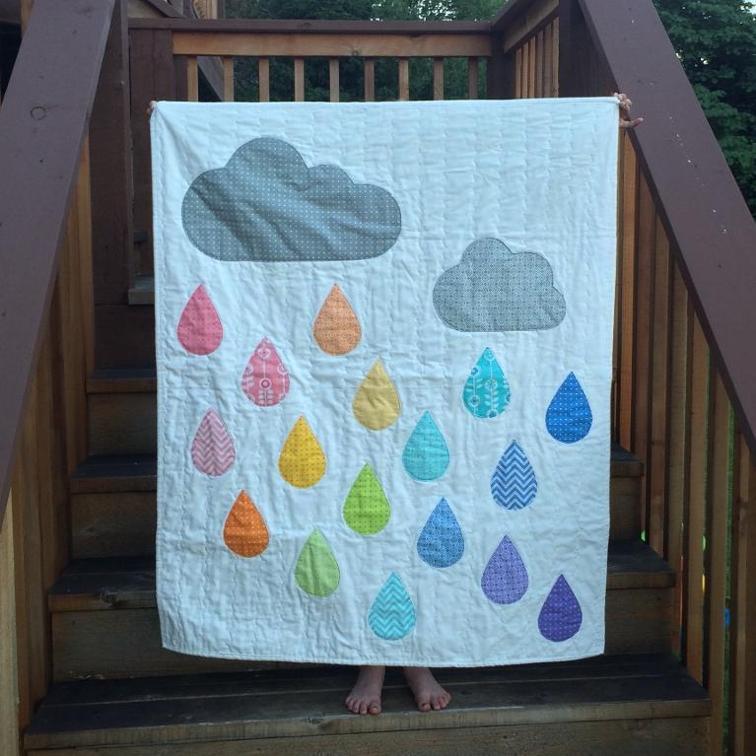 Rainbow Rain Quilt