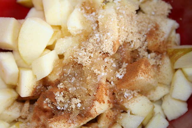 Ingredients for Apple Pie Taco Filling