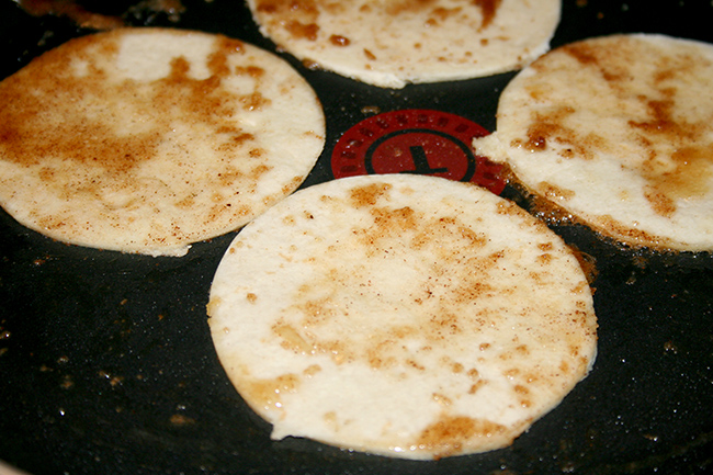 Cinnamon Tortillas for Apple Pie Tacos