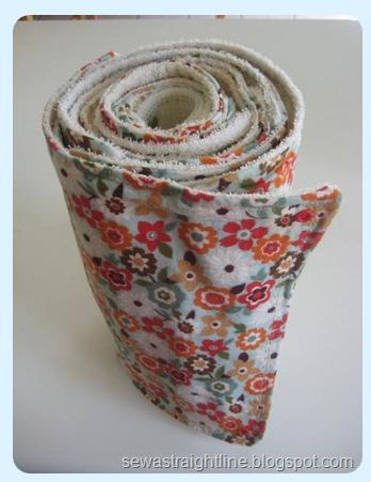 Rolled Kitchen Towels Sewing Pattern