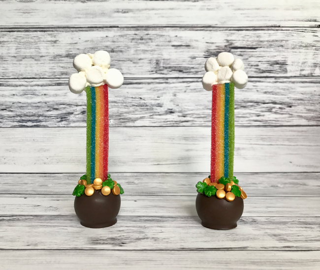 st. patrick's day cake pops
