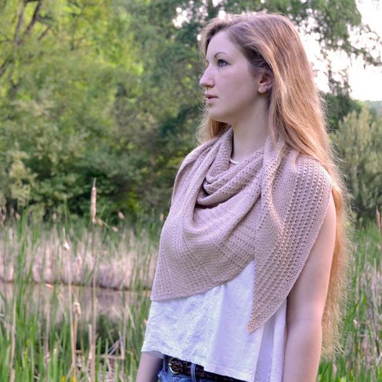 Thoreau's Assymetric Bias Shawl Knitting Pattern