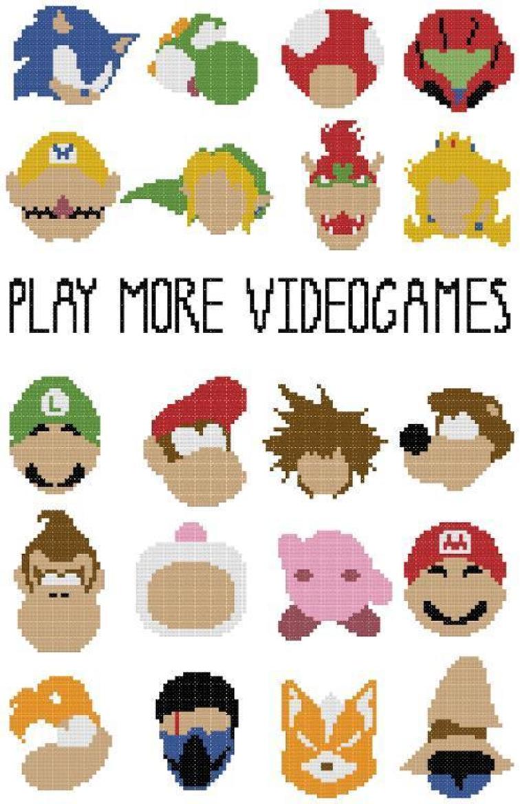 Video Game Cross Stitch