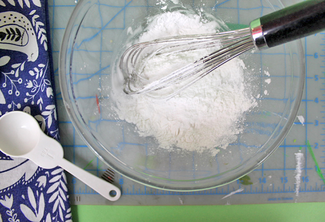 Making watercolor paint mixing ingredients