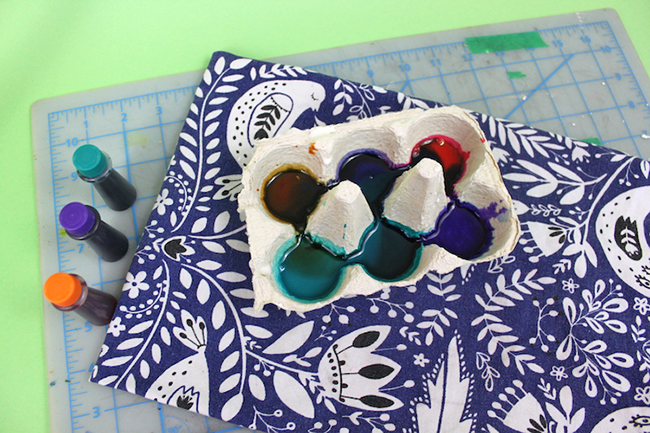 added watercolor pigment to mixture