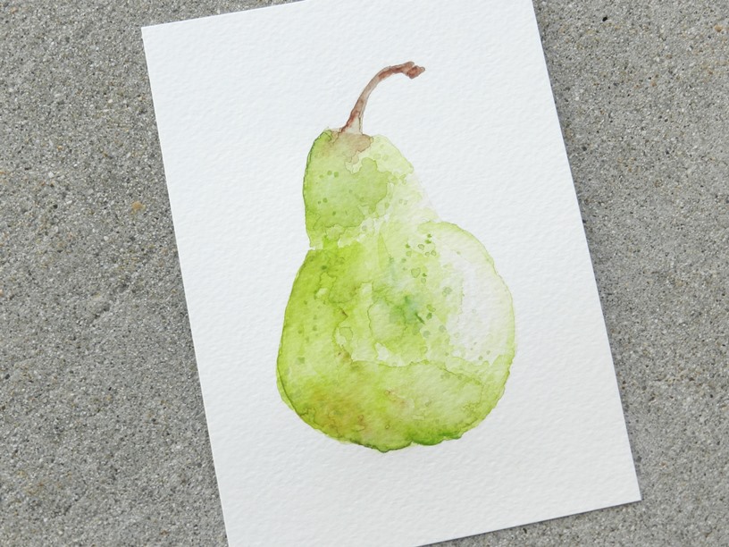 Watercolor Pear