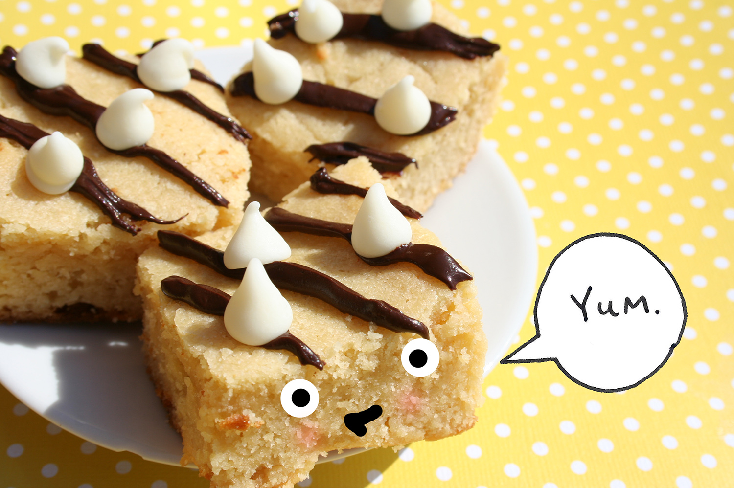 White chocolate brownies