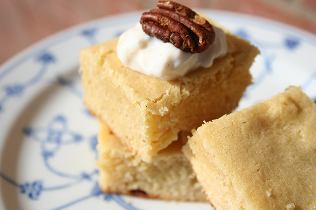 White chocolate brownies