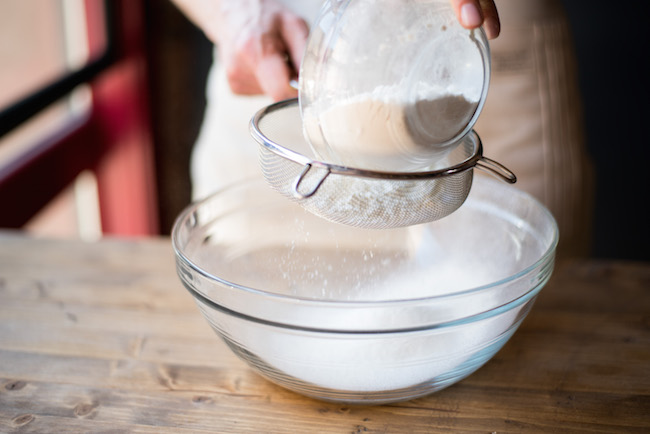 Sifting Powdered Sugar