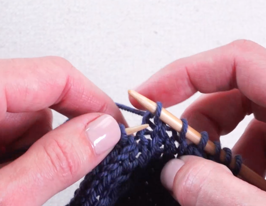 Finishing a Knit Two Together