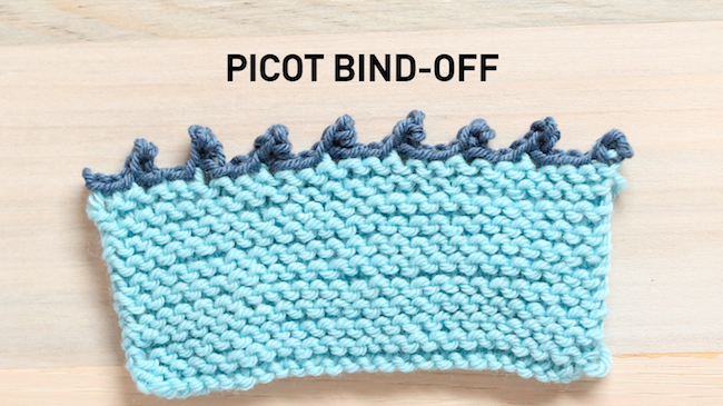Picot Bind-Off Edge