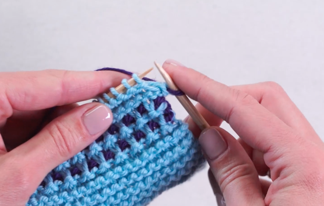 Lice Stitch: Knit 1