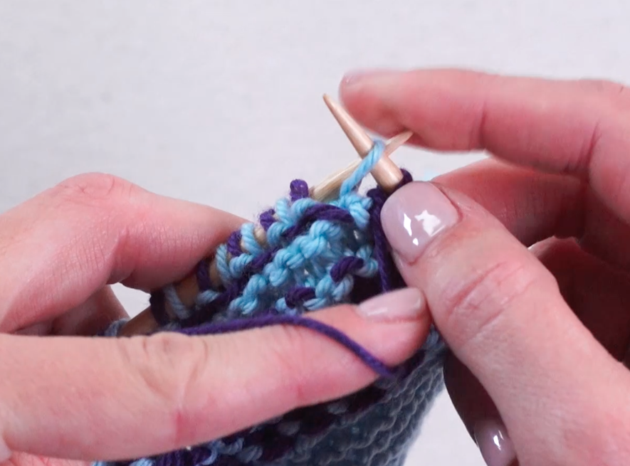 Slip stitch with the yarn in front