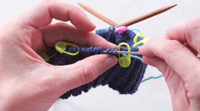 Threading Lifeline Through knitting