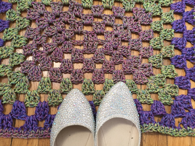 crochet granny rectangle rug free pattern