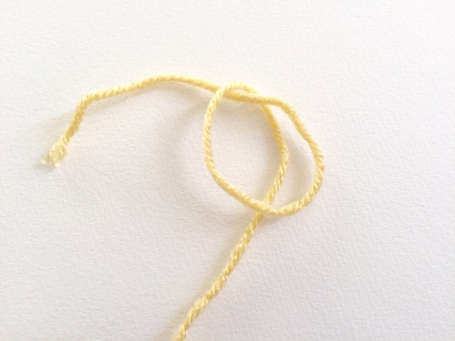 slip knot loop for crochet