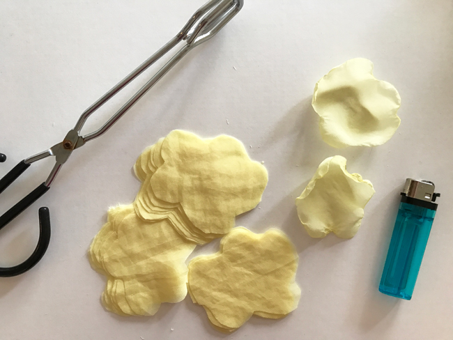 Curing Fabric Flowers