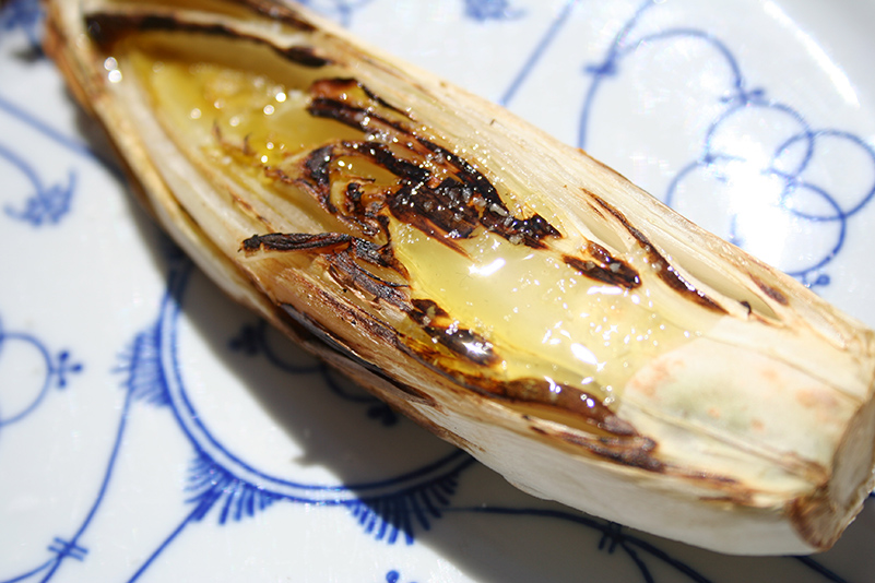 Grilled endive