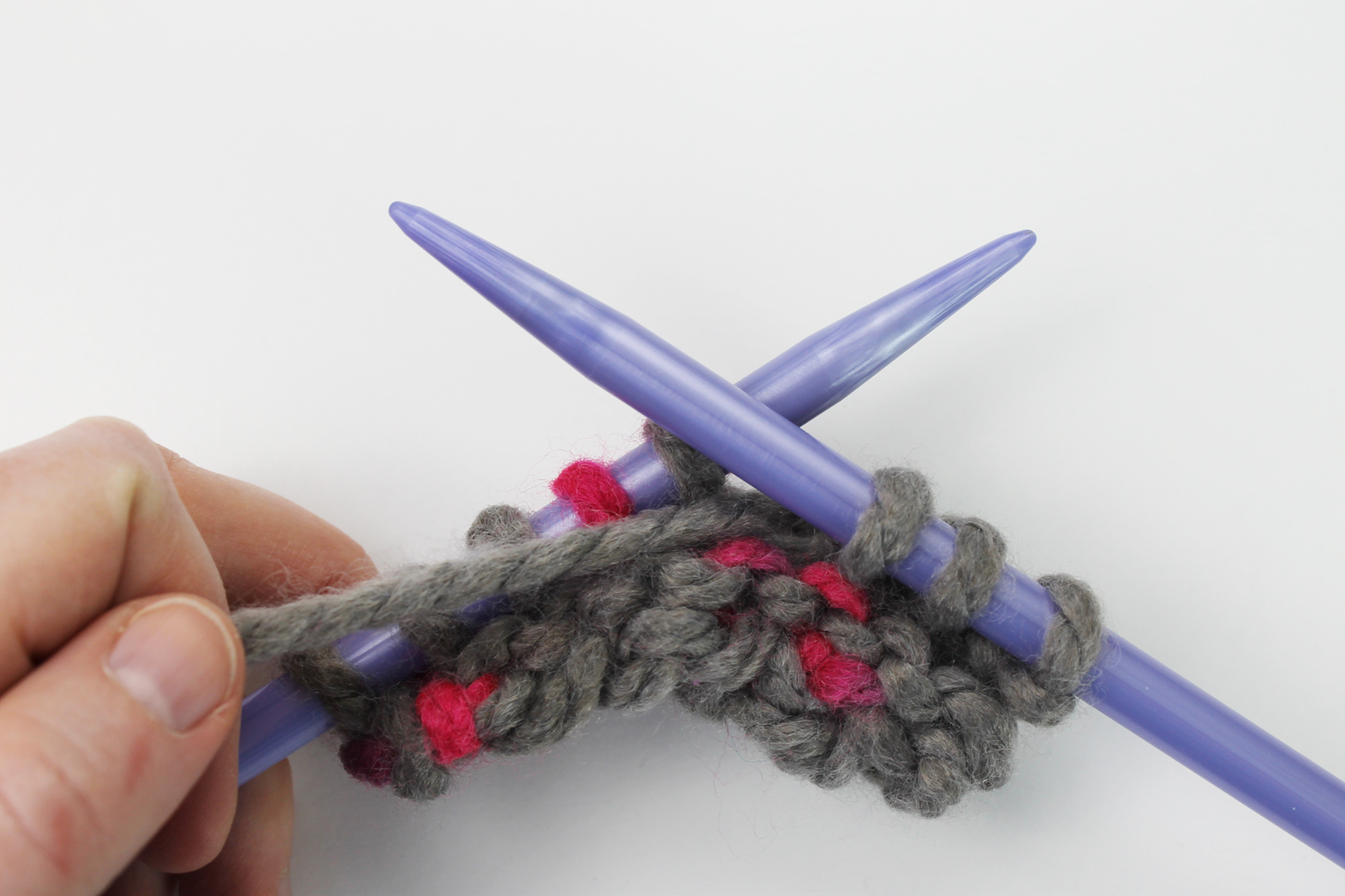 Knitting without a cable needle