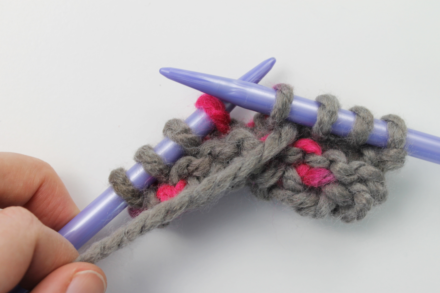 Knitting without a cable needle