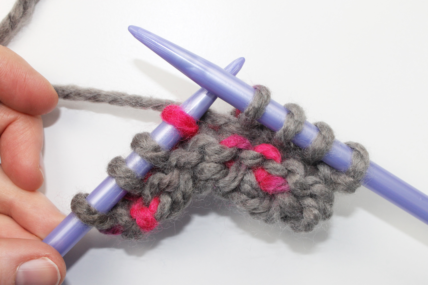 Knitting without a cable needle