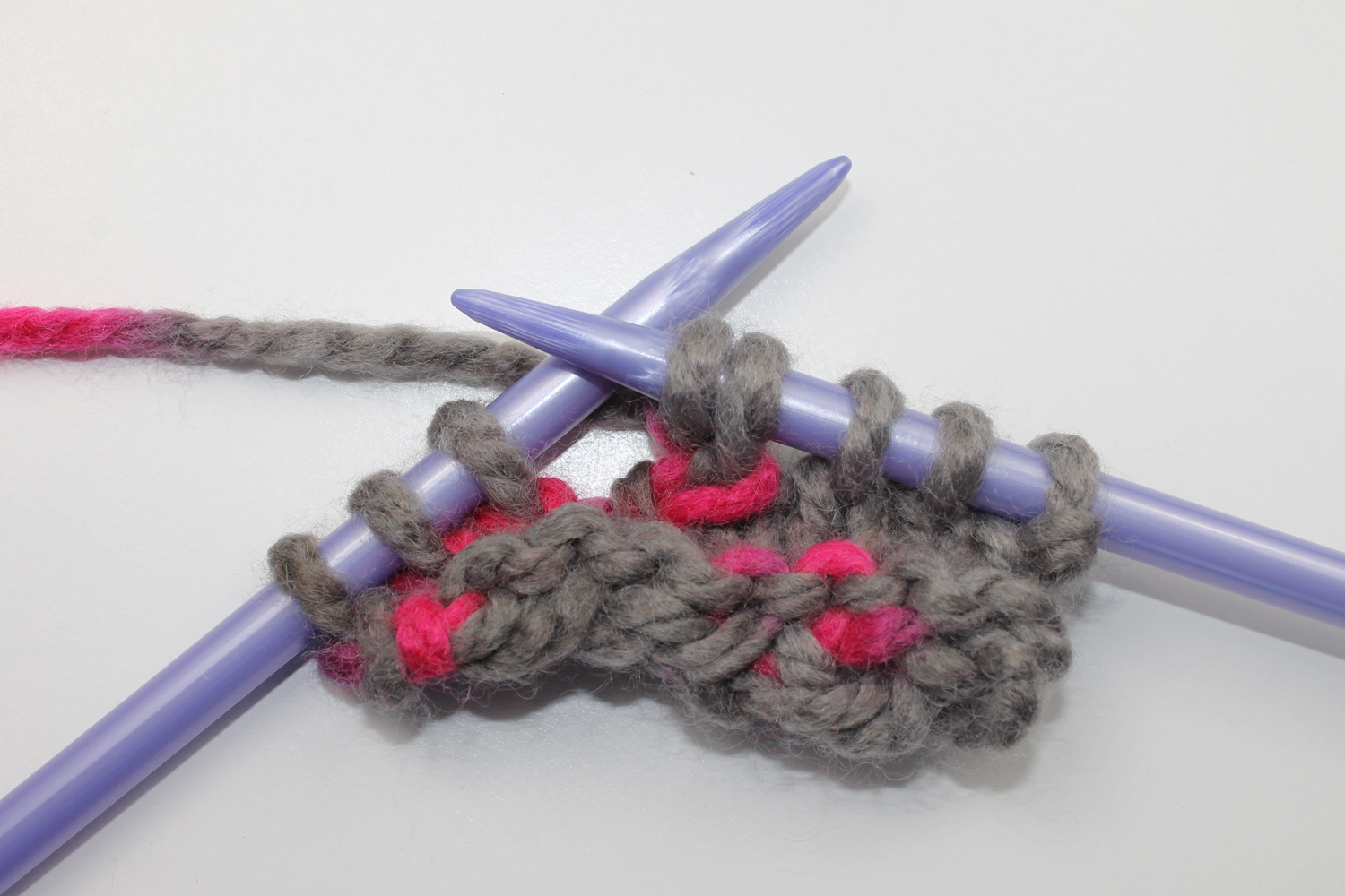 Knitting without a cable needle