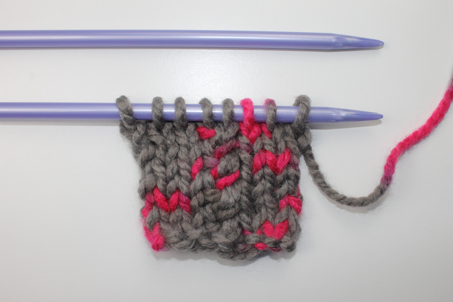 Knitting without a cable needle
