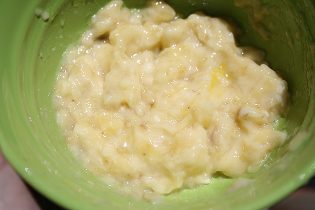 Mashed banana