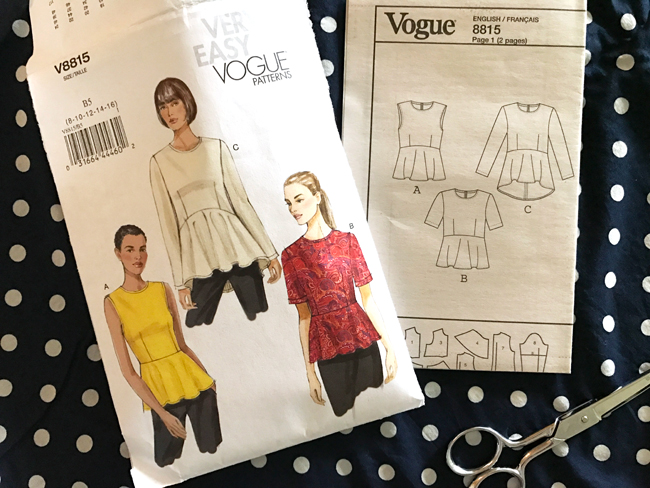 Peplum Top Pattern