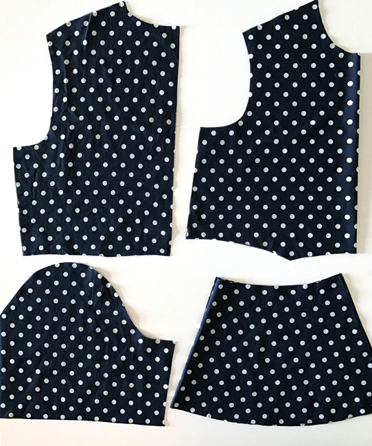 Pieces for Sewing a Peplum Top