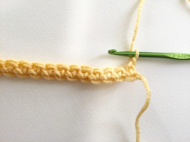 single crochet turning chain