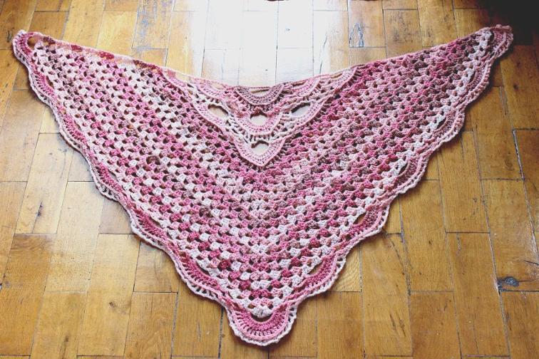 triangle shawl crochet pattern