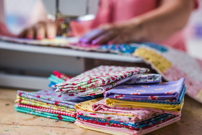 Lily and Loom Strawberry Fizz Fabric