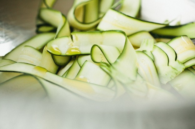 Zucchini ribbons 