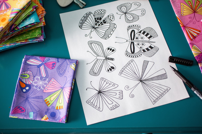 Lily & Loom Butterfly Sketches