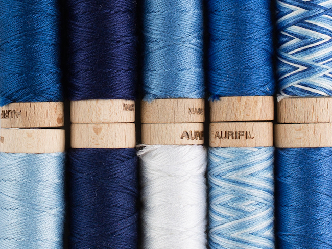 Blue Aurifil Thread