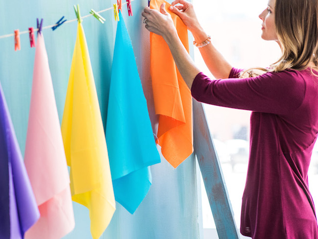 Hanging Quilting Fabric