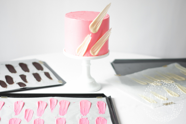 How to make a brushstroke cake