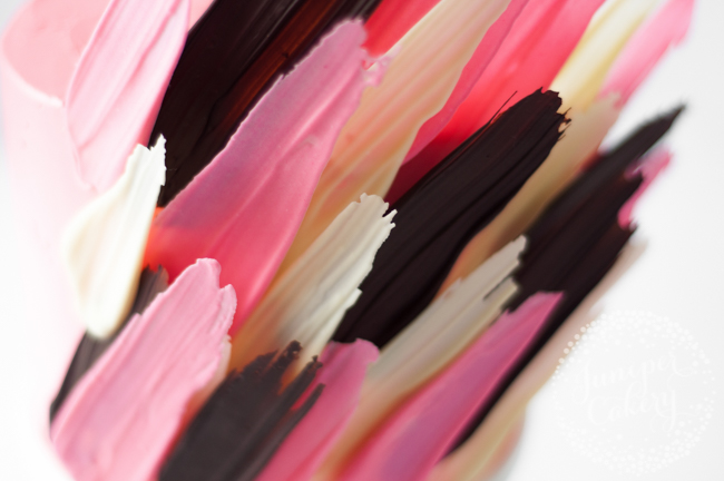 Learn how to make this brushstroke cake