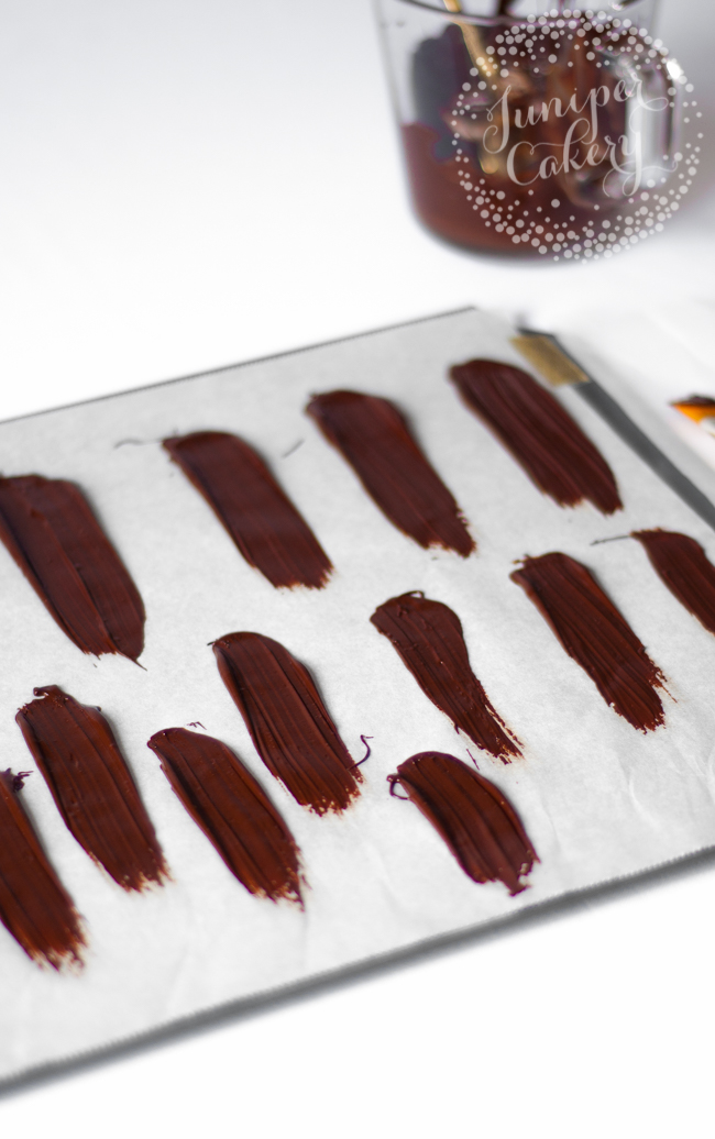 Fun brushstroke candy melt cake tutorial